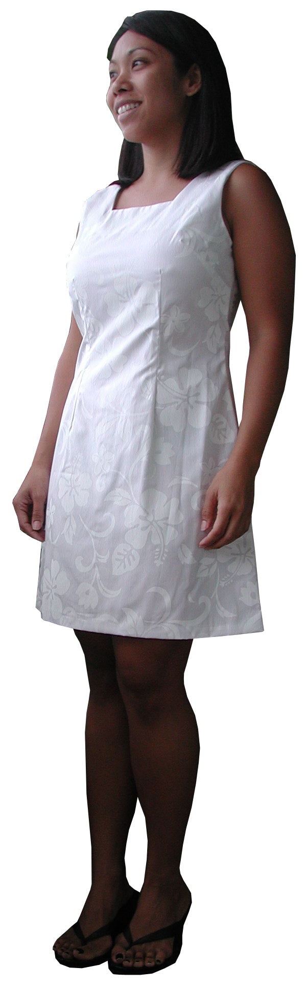 Classic Hibiscus Women's A-Line Hawaiian Dress