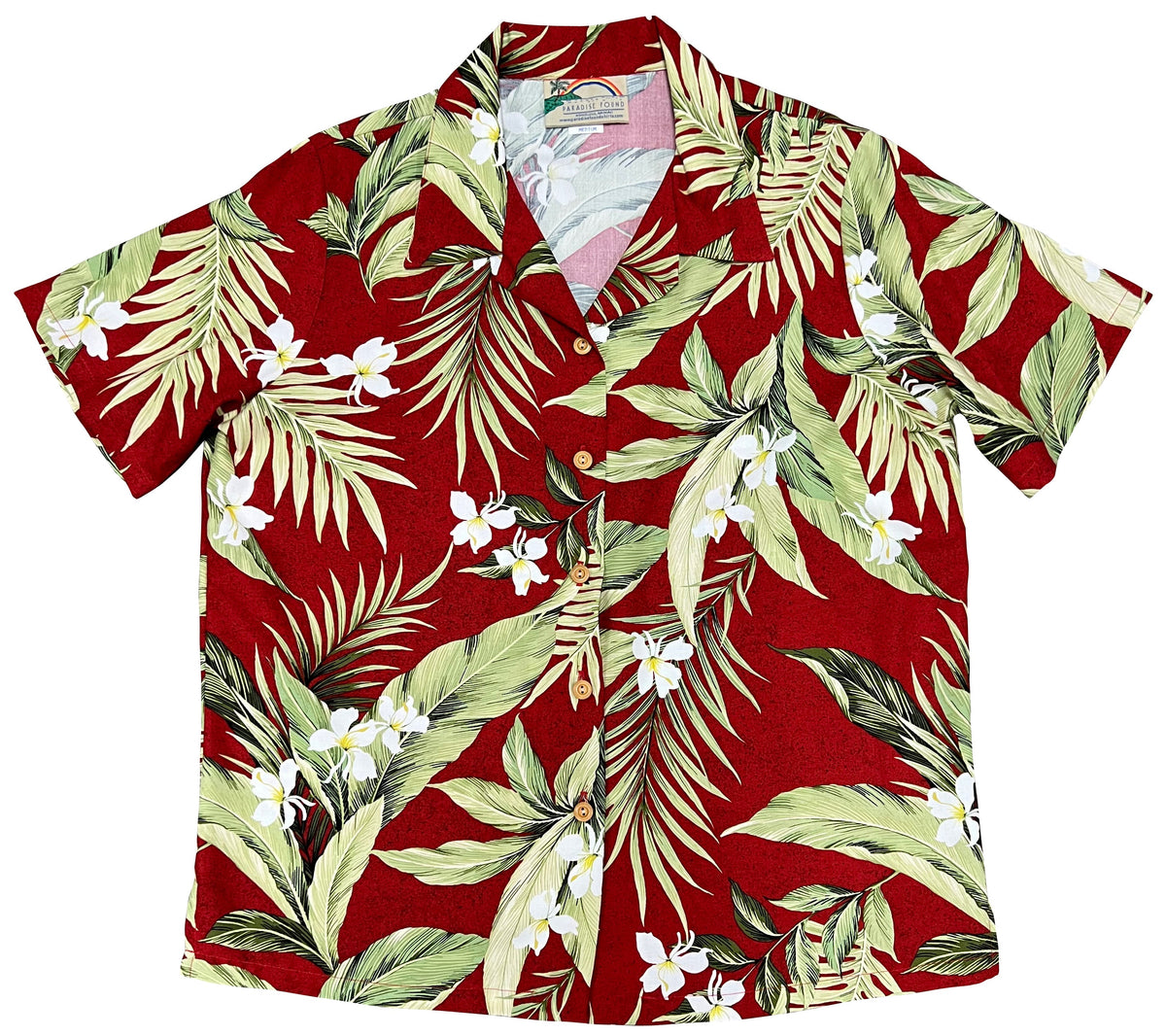 White Ginger Womens Camp Shirt — Women's Camp Shirts — Paradise Found (view 5)