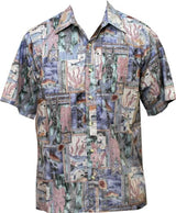 Honu Tapa Go Barefoot Placket Reverse Shirt — Men's Reverse Print Shirts — Go Barefoot (view 10)