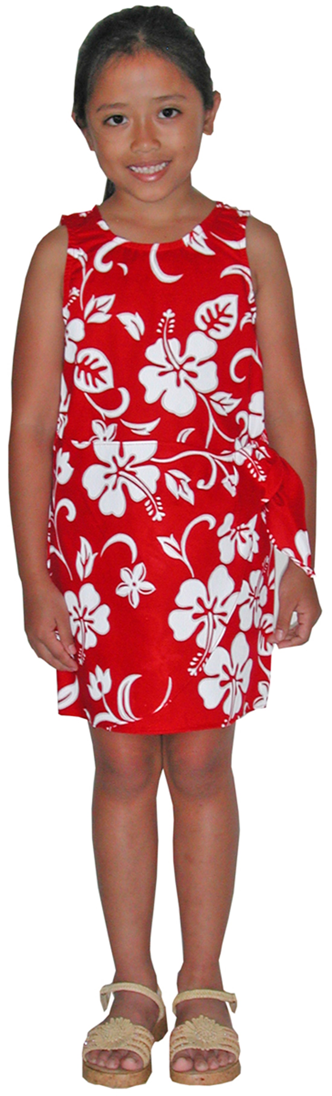 RJC Girls Classic Hibiscus Sarong Dress
