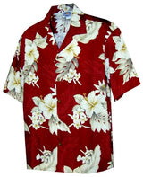 Plumeria Hibiscus Feather Fern Women's Shirt — Women's Cotton Shirts — MauiShirts (view 12)