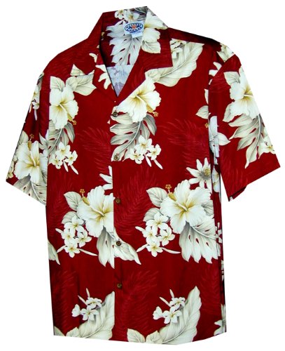 Plumeria Hibiscus Feather Fern Women's Shirt — Women's Cotton Shirts — MauiShirts (view 12)