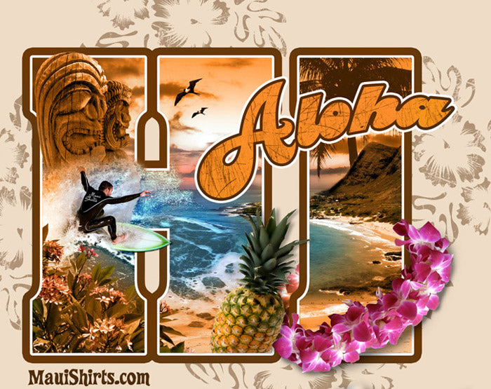 Aloha Maui HI Vacation T-Shirt