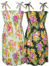 Amorous Bouquet Smocked Tube Dress
