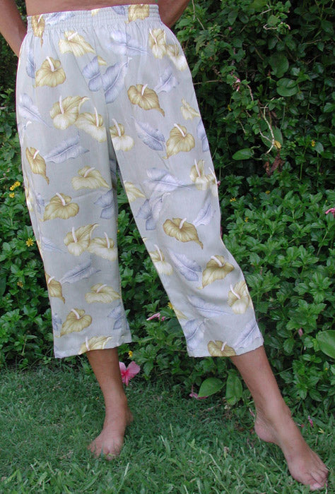 Anthurium Garden Cropped Pants
