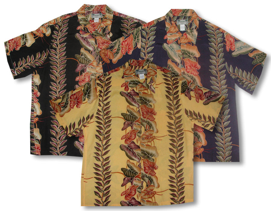 Anthurium Panel Men's Vintage Kamehameha