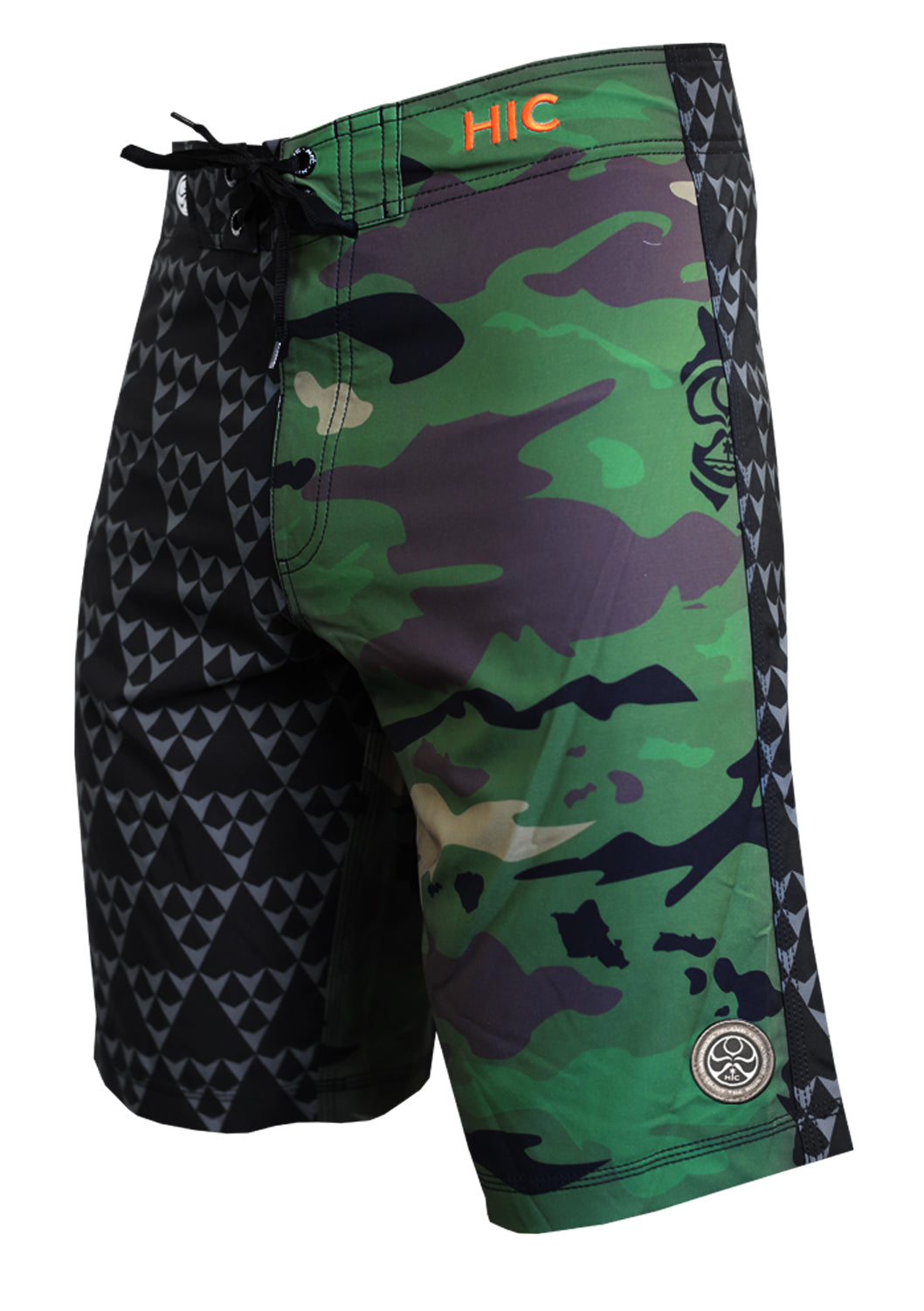 20" Army Beach HIC 8 way stretch board shorts