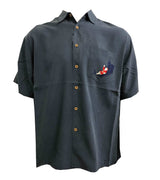 Santa's Catch of the Day Embroidered Shirt — Men's Embroidered Shirts — BAMBOO CAY