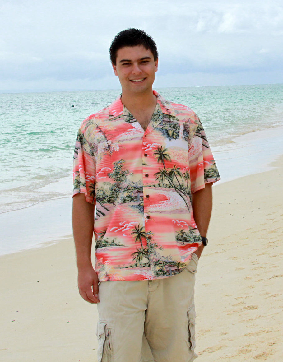 Paradise Island Surf Mens Shirt Matching Family — Men's Rayon Shirts — RJC (view 7)