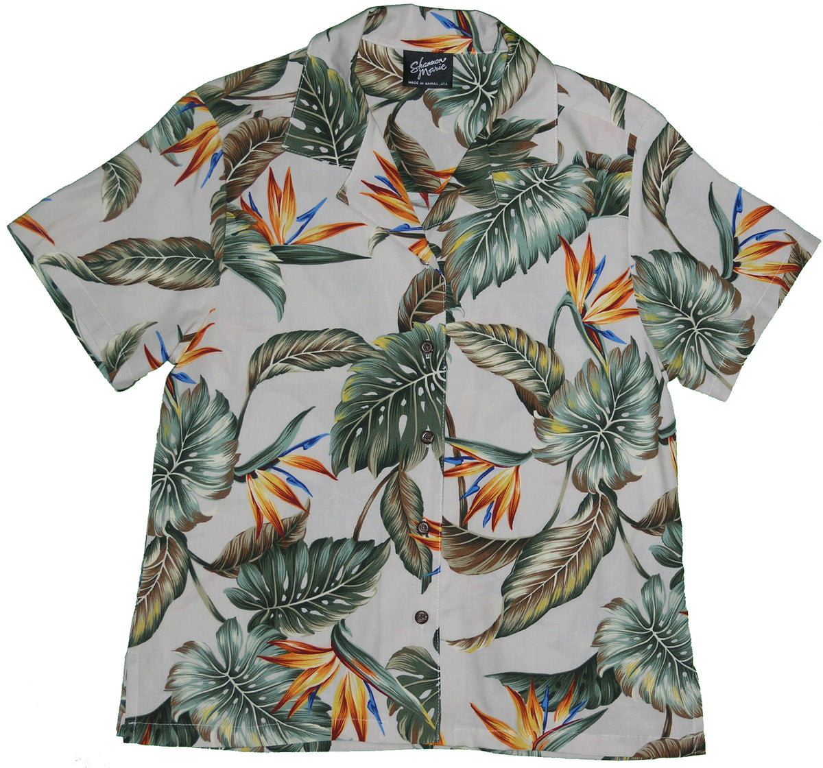 RJC Bird or Paradise Summer Women's Hawaiian Camp Shirt – Rayon, Made in Hawaii