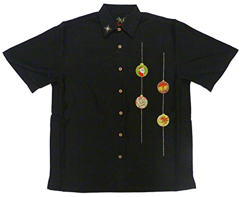 Christmas Ornament Men's Embroidered Shirt — Men's Embroidered Shirts — MauiShirts (view 12)