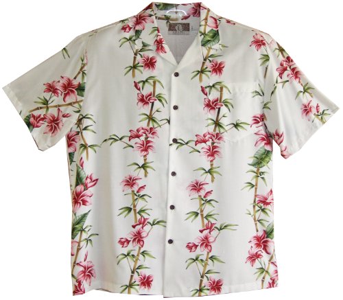 Plumeria Bamboo Panel men's kalaheo rayon — Men's Rayon Shirts — RJC (view 10)