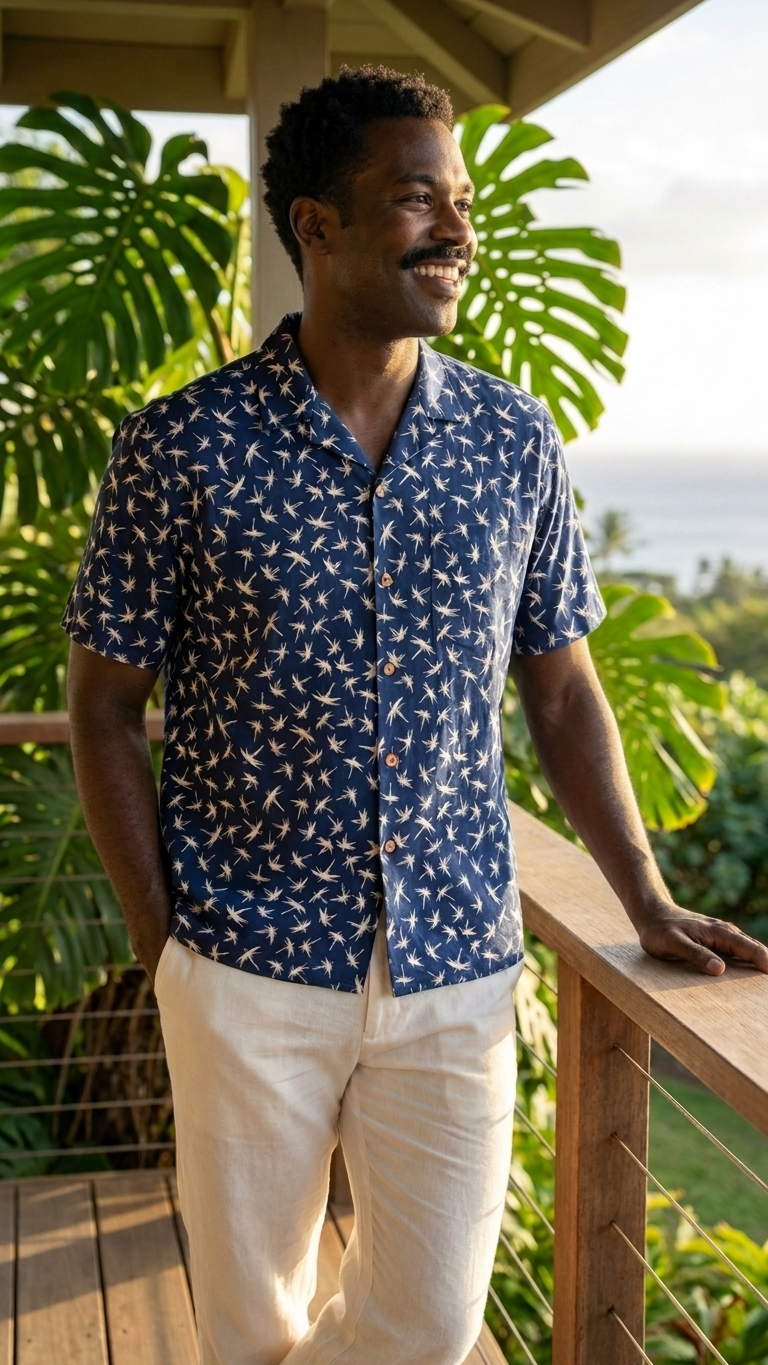 Paradise Found Men's Tom Selleck Magnum Bamboo Hawaiian Shirt — Men's Rayon Shirts — Paradise Found