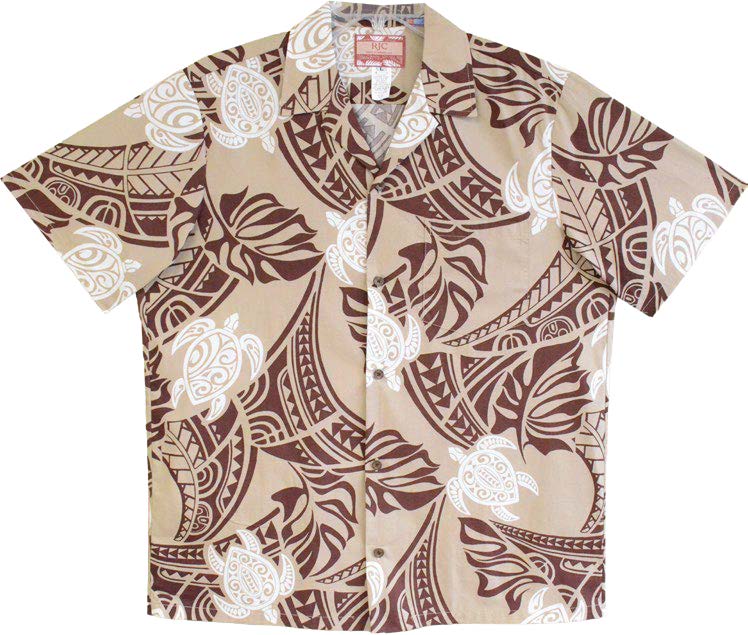 Honu Polynesian Tribal Mens Shirt — Men's Cotton Shirts — RJC