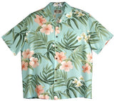 Pale Hibiscus Orchid Men's Shirt — Men's Rayon Shirts — RJC (view 12)