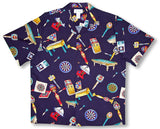 Beer & Gaming Machines mens aloha shirt