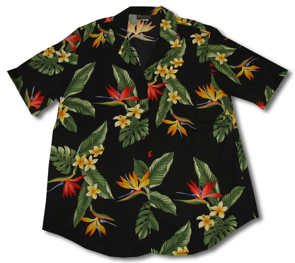 Bird of Paradise Display Womens Long Camp Plus