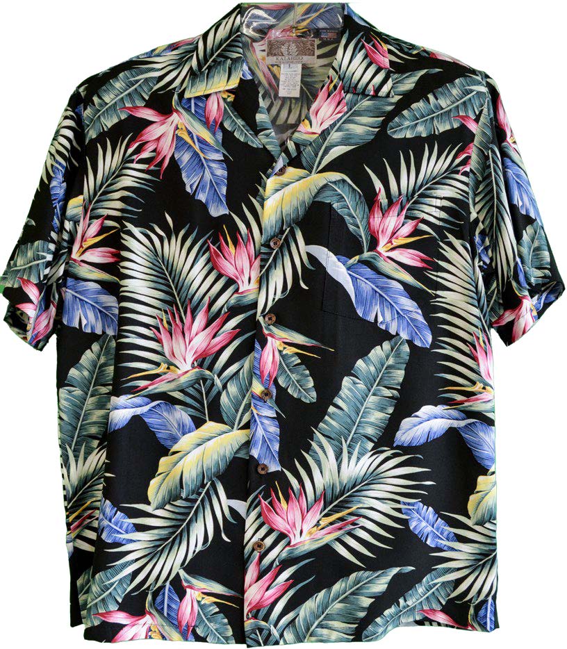 Bird of Paradise Hawaiian Mens Shirt