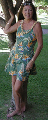 Bird of Paradise Panel Empire Fit Princess Flared
