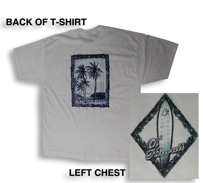 OL' Hawaii Blue Palm T-Shirt