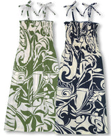 Bold Beach Botanic II Smocked Tube Dress