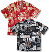 Bold Hawaiian Leaf men's shirt