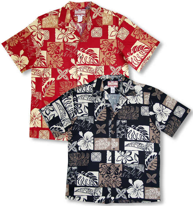 Bold Hawaiian Leaf men's shirt