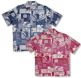 Bold Hawaiian Leaf Businessman's Reverse Shirt