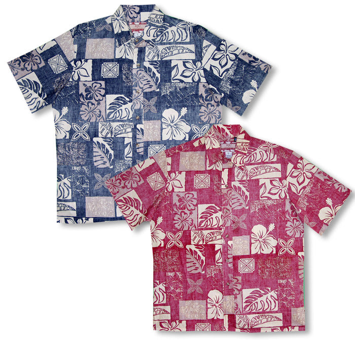 Bold Hawaiian Leaf Businessman's Reverse Shirt