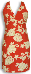 Bold Hibiscus Empire Criss Cross Halter