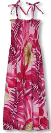 Bold Watercolor Smocked Tube Dress