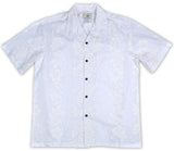Hibiscus Panel Boy's Wedding White Shirt