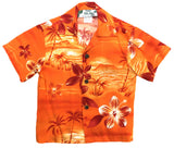 Moonlight Scenic Boy's Rayon Shirt
