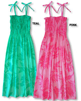 Brightest Fern & Vine Smocked Tube Dress