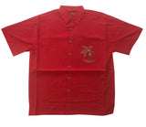 Santa in Paradise Embroidery with Pocket — Men's Embroidered Shirts — BAMBOO CAY (view 6)