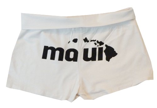 Maui Butt Fold Over Waistband Junior Size Yoga Shorts — Boys Shorts — MauiShirts