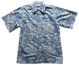 Island Palm Men's Reverse Shirt — Men's Reverse Print Shirts — Go Barefoot (view 4)