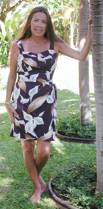Calla Lily Smocked Back Sarong