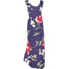 Cattleya Orchid Scoop Neck Slit Dress