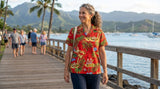 Christmas in Hawaii Women's Hawaiian Camp Shirt