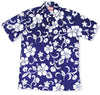 Classic Hibiscus Men's Pullover Polo Cotton Shirt