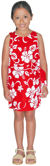 Classic Hibiscus Girls Mock Wrap Sarong