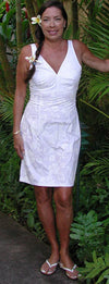 Classic Hibiscus Empire Criss Cross Halter