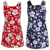 Classic Hibiscus Petite Women's A-Line Dress