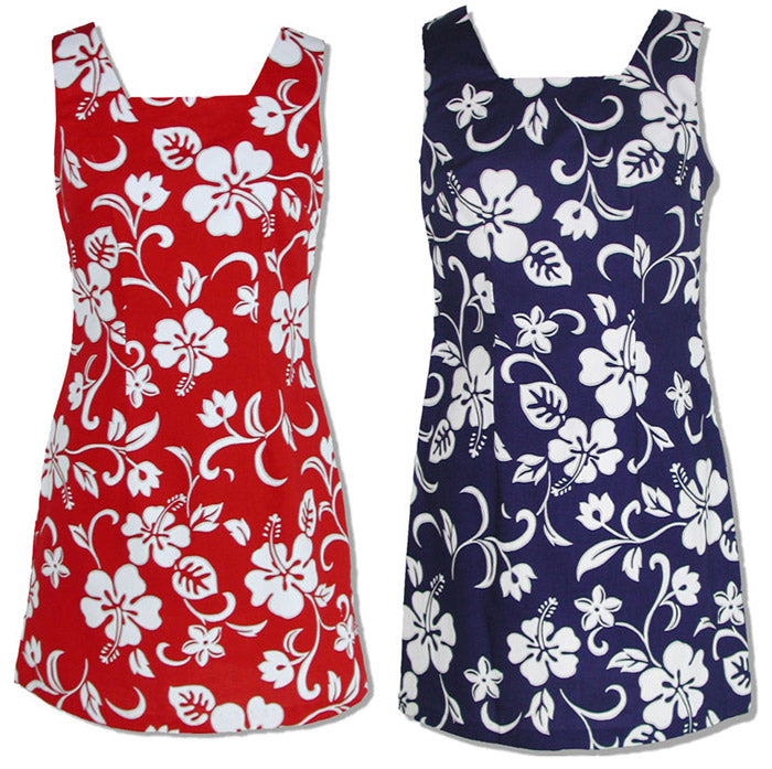 Classic Hibiscus Petite Women's A-Line Dress
