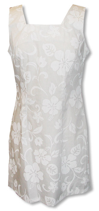 Classic Hibiscus Petite Women's Wedding White Dress