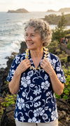 Classic Hibiscus Women's Hawaiian Camp Shirt
