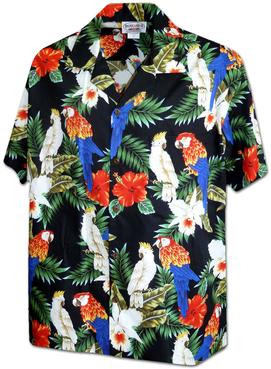 Cockatoo and Jungle Parrots Men's Shirt