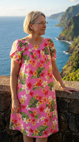 RJC Women's Rainbow Plumeria Muumuu Dress