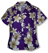 Colossal Plumeria women�s fitted cotton
